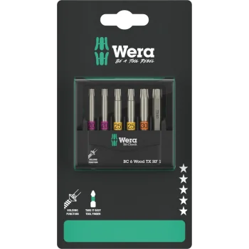 Wera Bit-Check 6 Ahşap TX HF 1 SB