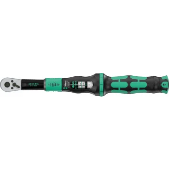 Wera Click-Torque Lock A 5 Tork anahtarı, ayarlanabilir, tork kilit fonksiyonlu, yön mandallı cırcır, saat yönünde torklama operasyonu, 2,5-25 Nm, 1/4 x 2.5-25 Nm