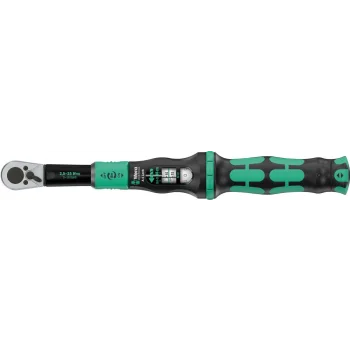 Wera Click-Torque Lock A 6 Tork anahtarı, ayarlanabilir, tork kilit fonksiyonlu, yön mandallı cırcır, saat yönünde torklama operasyonu, 2,5-25 Nm, 1/4 x 2.5-25 Nm