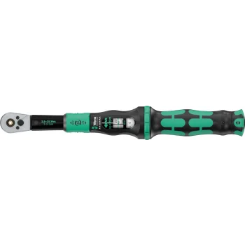 Wera Click-Torque Lock A 6 R/L Tork anahtarı, ayarlanabilir, tork kilit fonksiyonlu, bits tutuculu (1/4), 2,5-25 Nm, 1/4 x 2.5-25 Nm