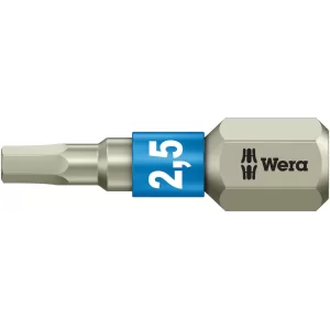 Wera 3840/1 TS Paslanmaz Hex-Plus 2,5x25mm Bits 05071072001