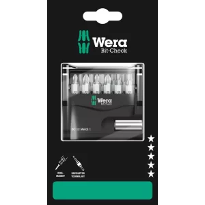 Wera Bit-Check 12 Metal Bits Seti 1 SB 05136393001