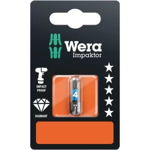 Wera 840/1 Hex-Plus Alyan 4x25mm Bits SB 05073904001