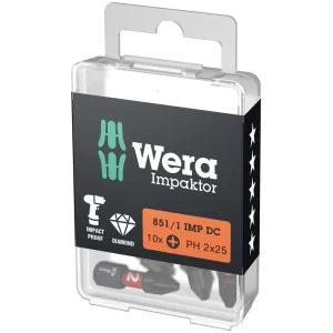Wera 851/1 impaktor Dc Ph/Yıldız 2x25mm Bits 05057616001
