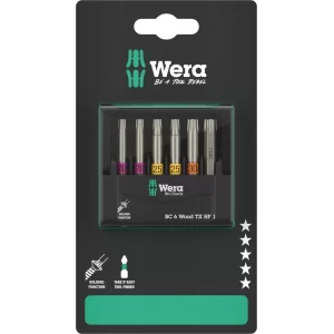 Wera Bit-Check 6 Wood TX HF 1 SB