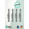 Alveta Wera 4’lü Bits Seti PH1, PH2, PZ1, PZ2 x50mm Tornavida Matkap Vidalama Uçları Profesyonel Set