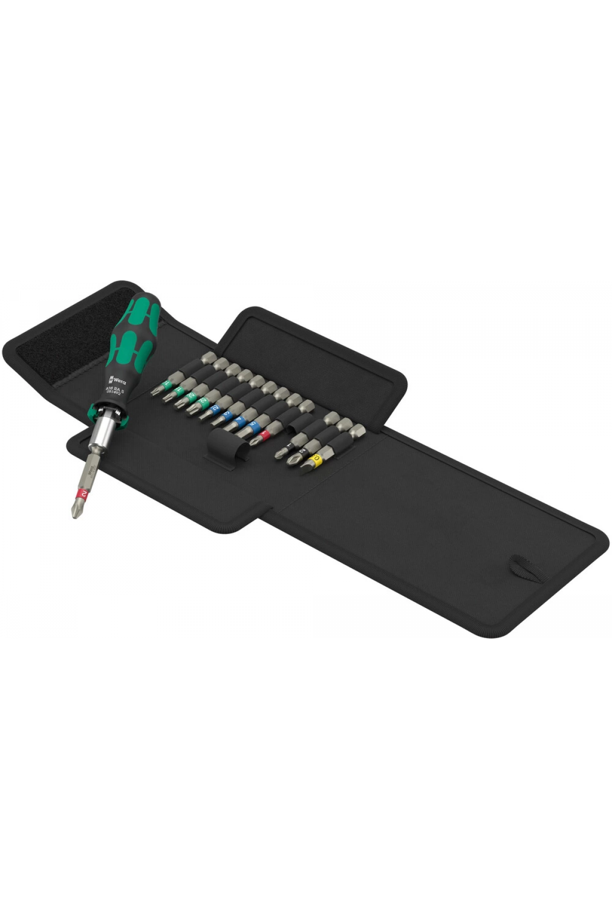 Wera Kraftform Kompakt 838 RA-R M Set 1 05051061001 Bit Set 15teilig Kreuzschlitz Phillips Kreuzschlitz Pozidriv Torx 3125011