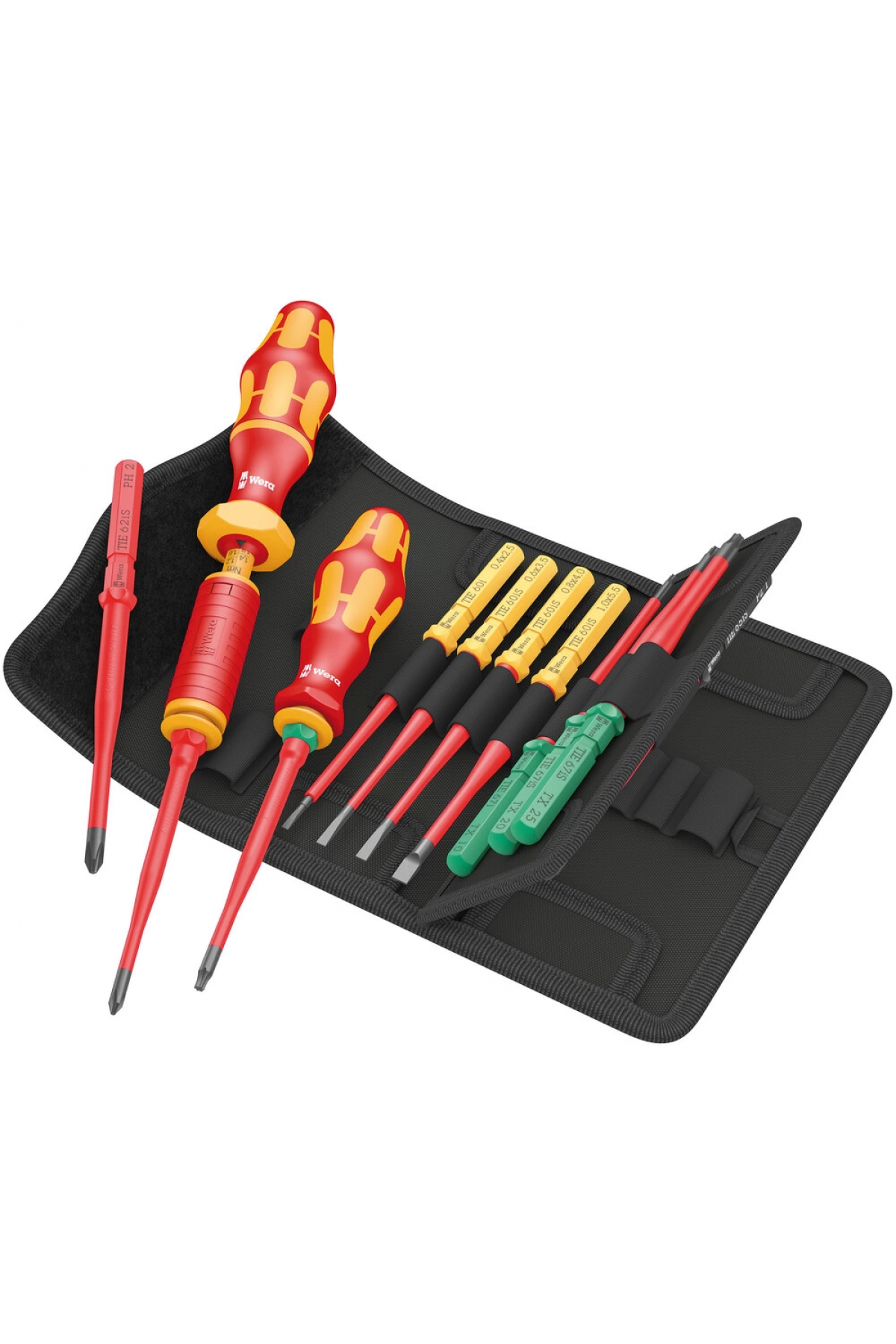 Wera Kraftform Kompakt VDE Big Pack 1 - Estuche de puntas con carraca y aislamie
