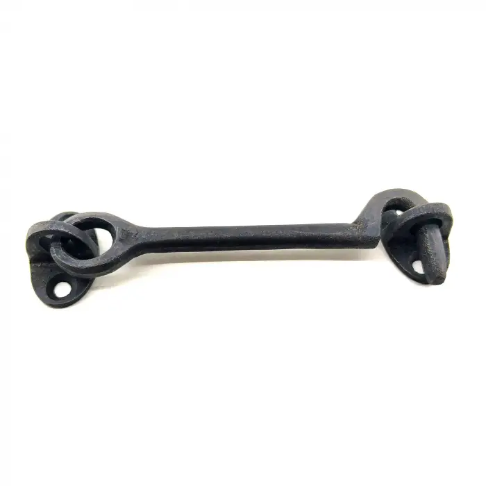 Antika Tarz Dekoratif Pirinç Çengeli - 13cm, Oksit
