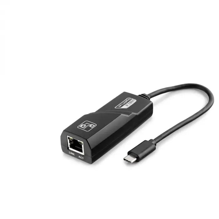 Type C Usb 3.0 Ethernet Adaptör Gigabit Siyah HDX5273