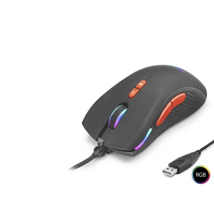 Gaming Mouse Optik Ayarlanabilir Dpi Usb Rgb - Siyah GM180B/LA