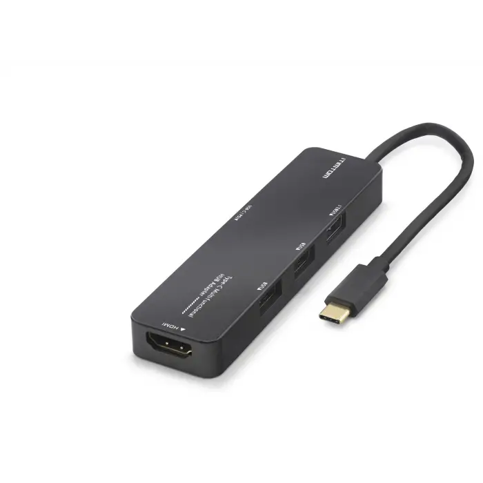 Type-c 3.2 Gen1 Hub Pd Hdmı 4K 5 Port 5 Gbps Siyah TUH305