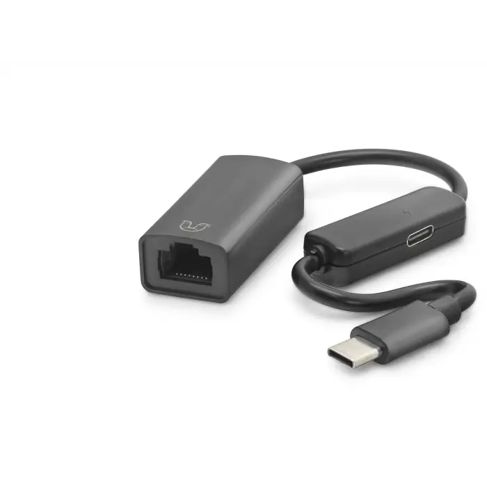 Type C Usb 2.0 Ethernet Adaptör 10/100 Mbps Pd Güç Destekli Siyah L118