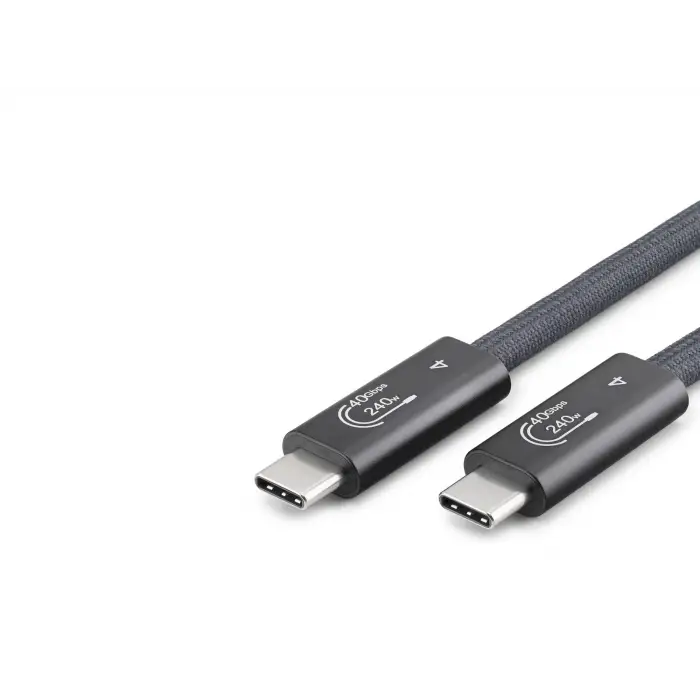 Type-C Usb4 40 Gbps 240W 8K 60 Hz Şarj Ve Data Kablosu 0.5 M Siyah HDX7885