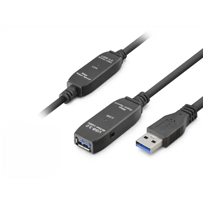 Usb 3.0 Active Repeater Uzatma Kablosu 10 M Siyah HDX7562