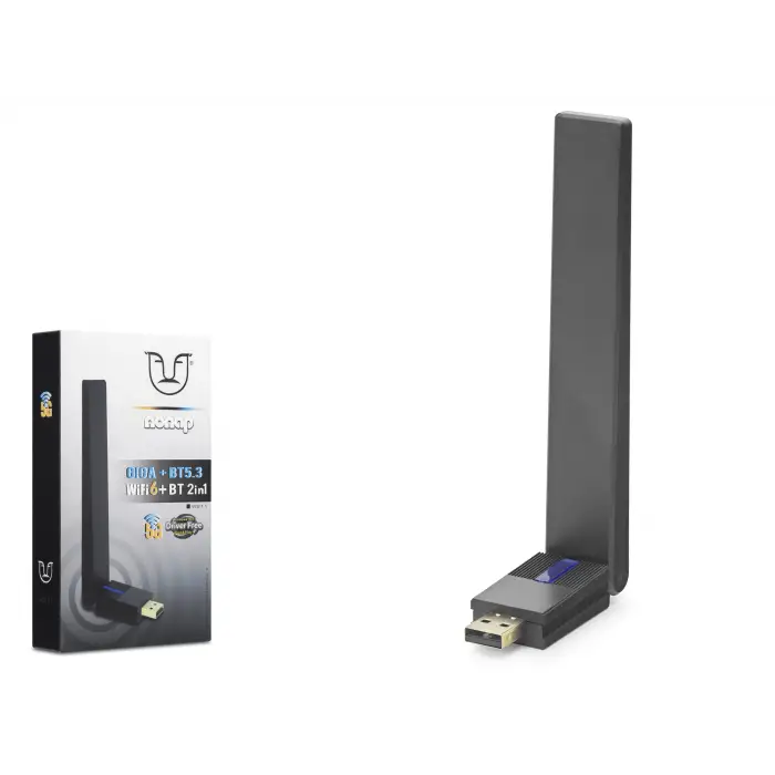Usb Wifi 6 + Bluetooth 5.3 Adaptör 2 In 1 W211