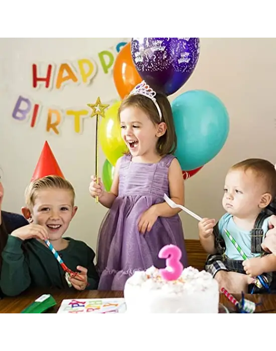 Altın Renk Yıldız Peri Asası Peri Değneği 34 cm 1 Adet