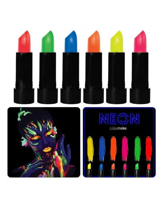 GlowPaint 6’lı Neon Boya – UV Işıkta Parlayan Makyaj Seti