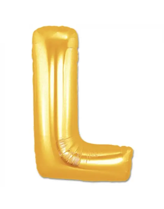 L Harf Folyo Balon Altın Renk  40 inç