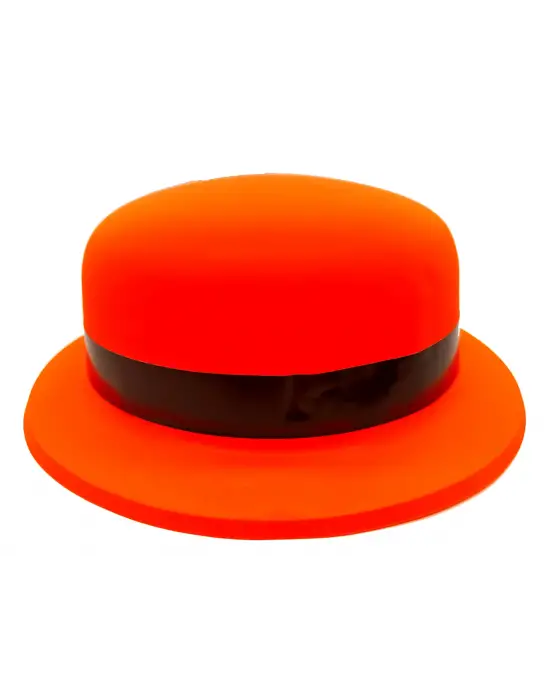 Neon Partisi Turuncu Renk Melon Plastik Parti Şapkası