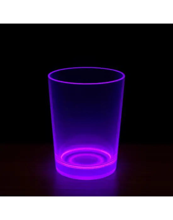 PartyGlow Neon Mor Bardak 8.5 x 10.5 cm