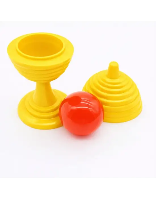 Sarı Renk Sihirli Kupa Top Kaybetme Oyunu 7 cm