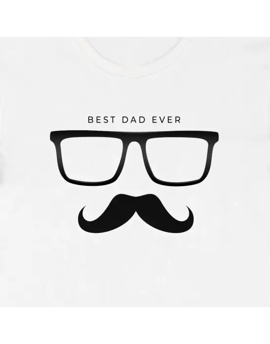 SBRD- Babalar Günü Baskılı T-shirt - Beyaz