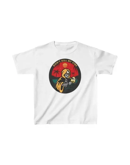 SBRD- Çocuk Unisex Baskılı T-shirt - Beyaz