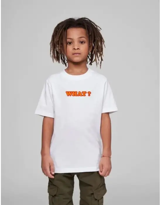 SBRD- Çocuk Unisex Baskılı T-shirt - Beyaz