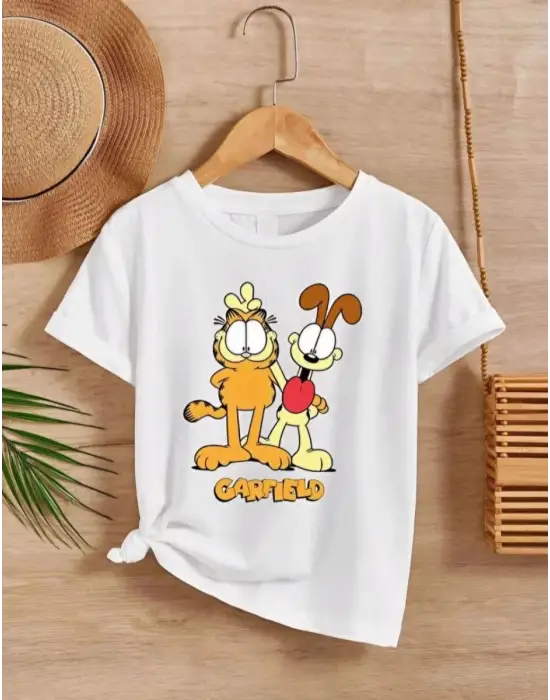 SBRD- Çocuk Unisex Baskılı T-shirt - Beyaz