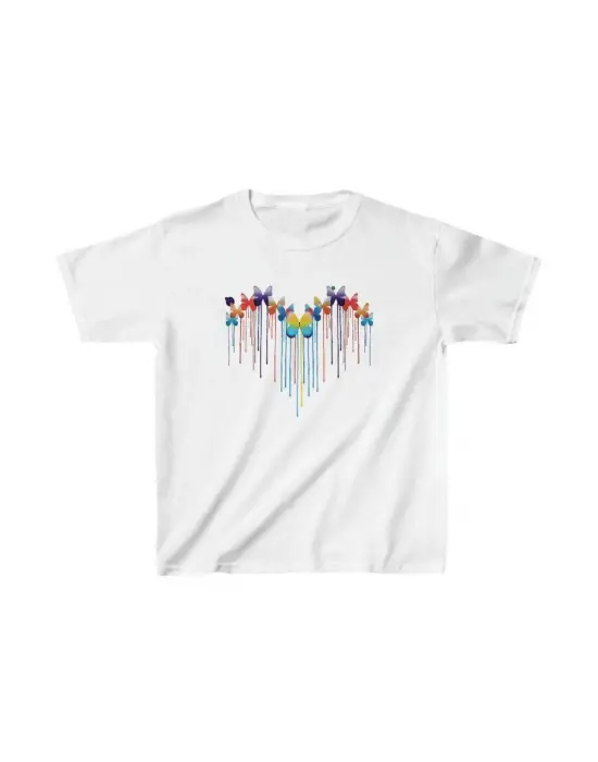 SBRD- Çocuk Unisex Baskılı T-shirt - Beyaz
