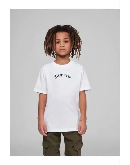 SBRD- Çocuk Unisex Baskılı T-shirt - Beyaz