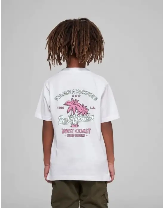 SBRD- Çocuk Unisex Baskılı T-shirt - Beyaz