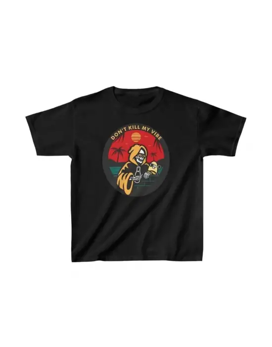 SBRD- Çocuk Unisex Baskılı T-shirt - Siyah