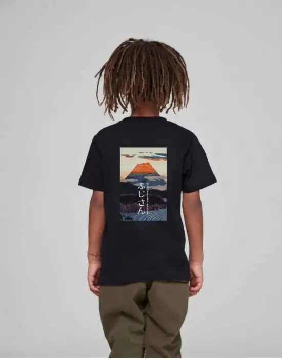 SBRD- Çocuk Unisex Baskılı T-shirt - Siyah