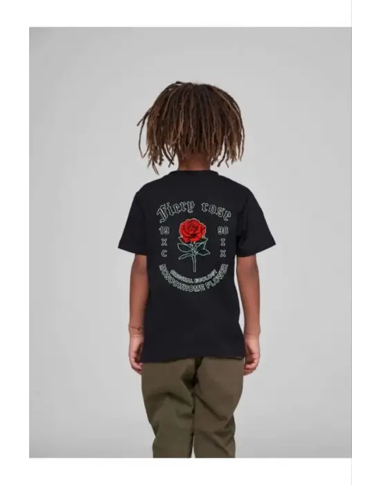 SBRD- Çocuk Unisex Baskılı T-shirt - Siyah