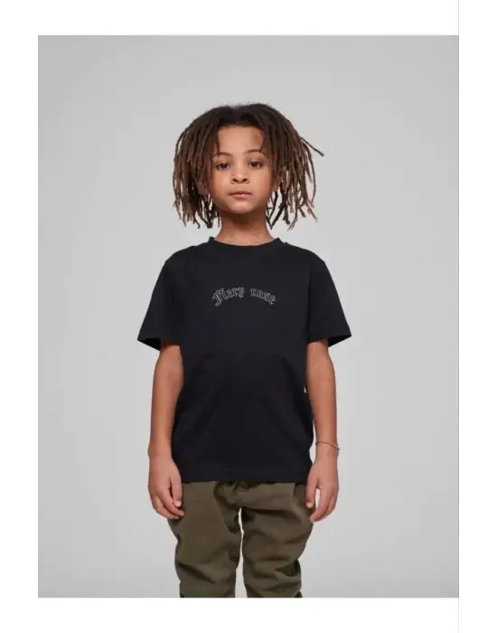 SBRD- Çocuk Unisex Baskılı T-shirt - Siyah