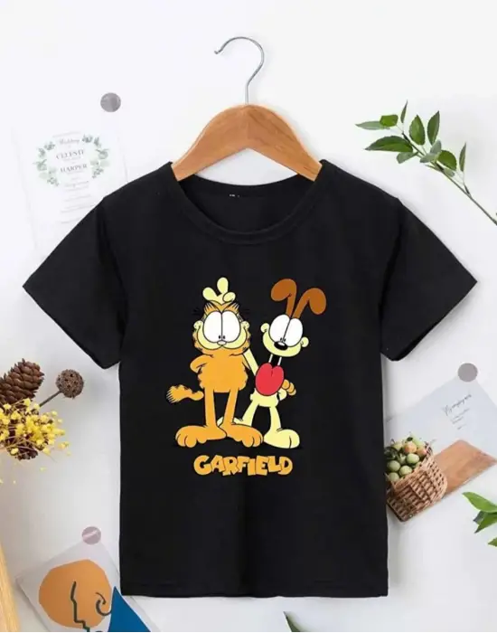 SBRD- Çocuk Unisex Baskılı T-shirt - Siyah