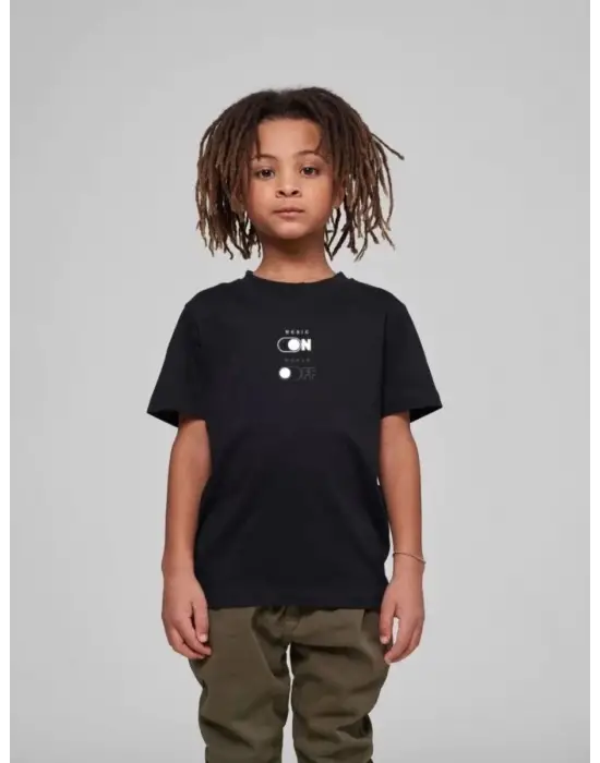 SBRD- Çocuk Unisex Baskılı T-shirt - Siyah