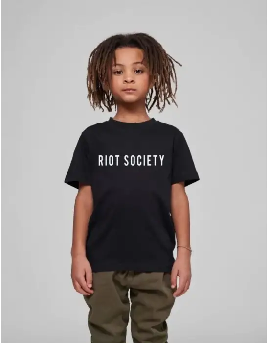 SBRD- Çocuk Unisex Baskılı T-shirt - Siyah