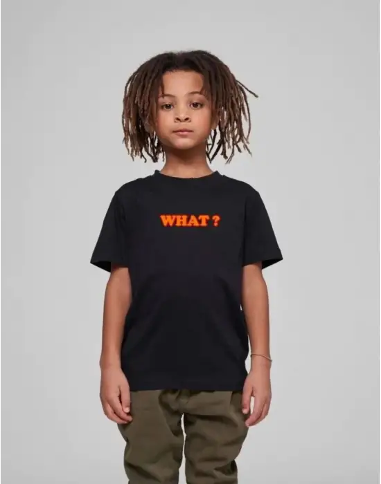 SBRD- Çocuk Unisex Baskılı T-shirt - Siyah