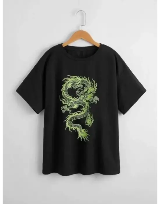 SBRD- Çocuk Unisex Baskılı T-shirt - Siyah
