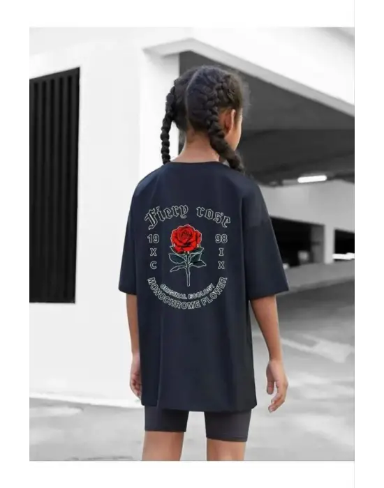 SBRD- Çocuk Unisex Baskılı T-shirt - Siyah