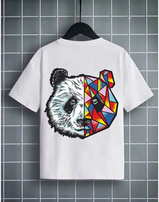 SBRD- Unisex Çocuk Baskılı T-shirt - Beyaz