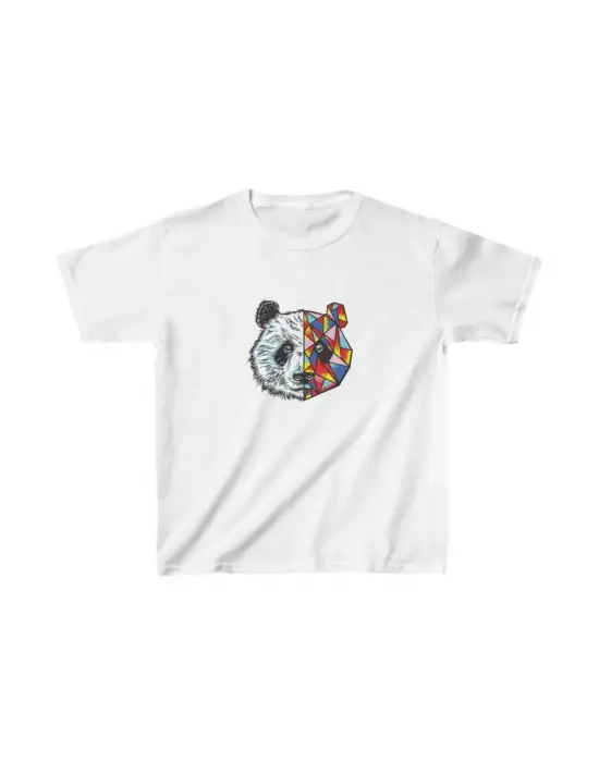 SBRD- Unisex Çocuk Baskılı T-shirt - Beyaz