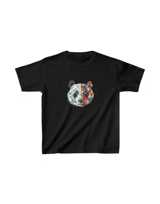 SBRD- Unisex Çocuk Baskılı T-shirt - Siyah