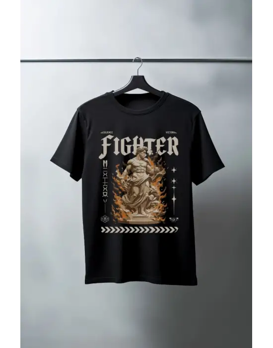 SBRD- Unisex Oversize 24/1 Penye Dtf Baskılı Tişört - Dtf101