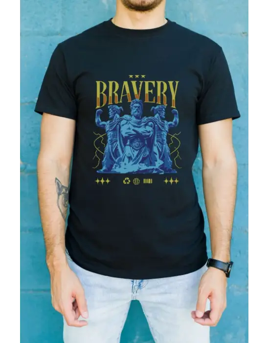 SBRD- Unisex Oversize 24/1 Penye Dtf Baskılı Tişört - Dtf102