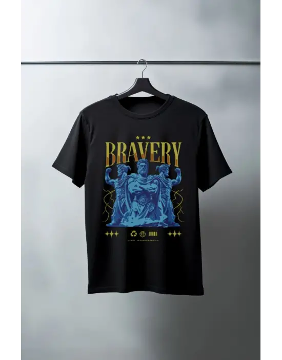 SBRD- Unisex Oversize 24/1 Penye Dtf Baskılı Tişört - Dtf102