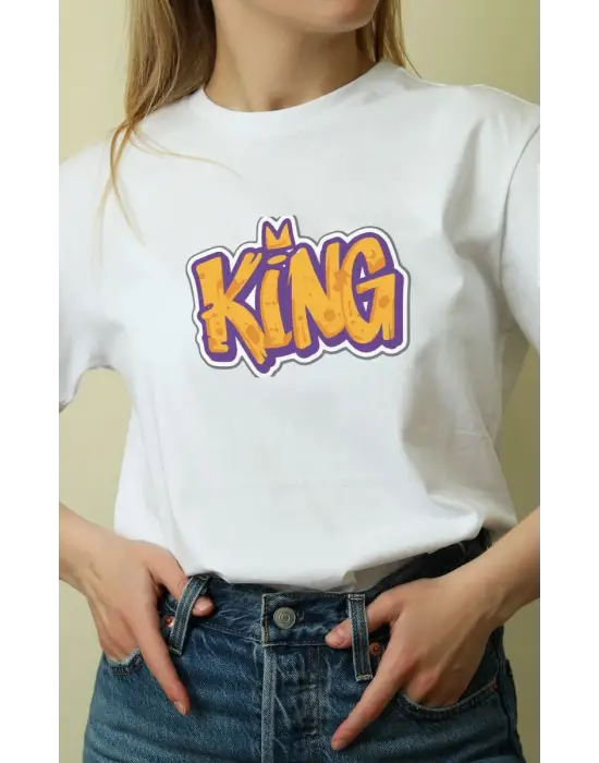 SBRD- Unisex Oversize 24/1 Penye Dtf Baskılı Tişört - Dtf111